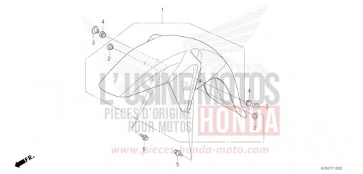 FRONT FENDER CBF125MM de 2021